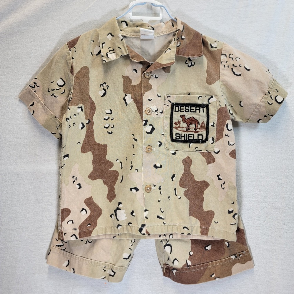 Vtg Tippy Togs‎ 90s Desert Storm Shield Military Outfit Size 4 Toddler USA